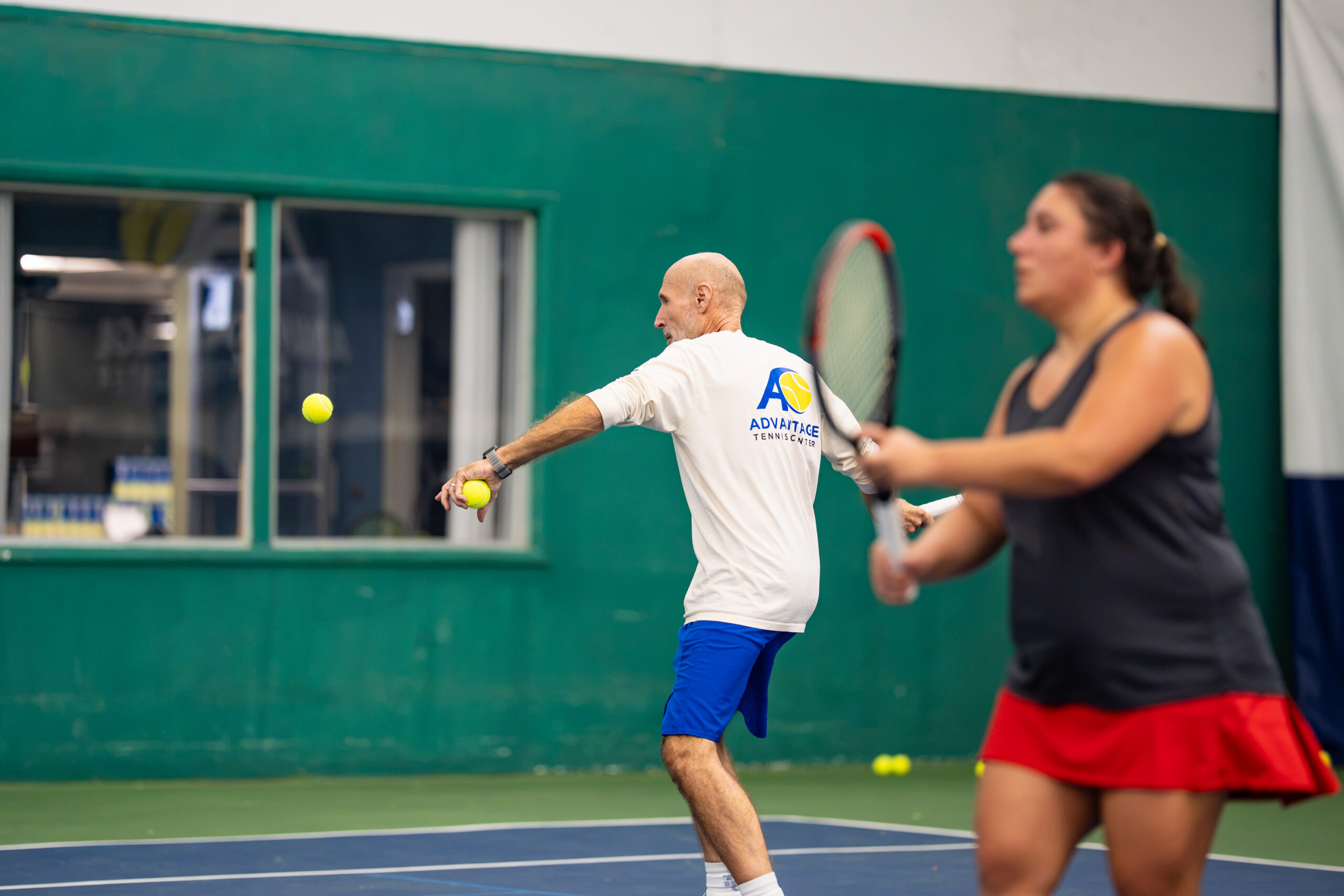Tennis activities at Advantage Tennis Center